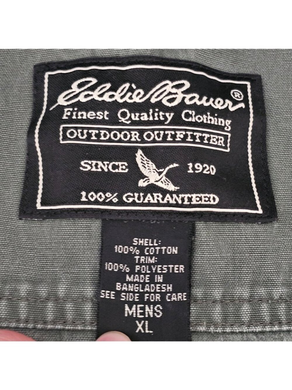 Eddie Bauer Utility Vest Mens XL Gray Full Zip V Neck Activewear Fishing Outdoor - Picture 6 of 11